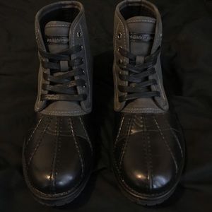 Hawks & Co Dark Grey Suede Boots